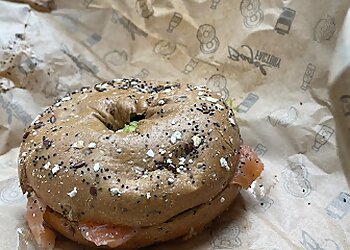 Manchester bagel shops Bagel Factory Spinningfields image 1