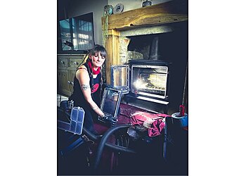 Lady In Red Chimney Sweep